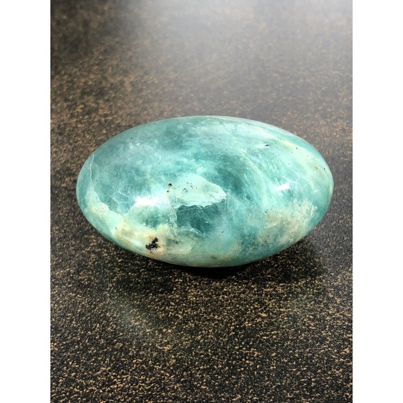 Natural Amazonite Palm Stone Pair Calming Soothing Amazonite Stone Polished - Picture 2 of 16